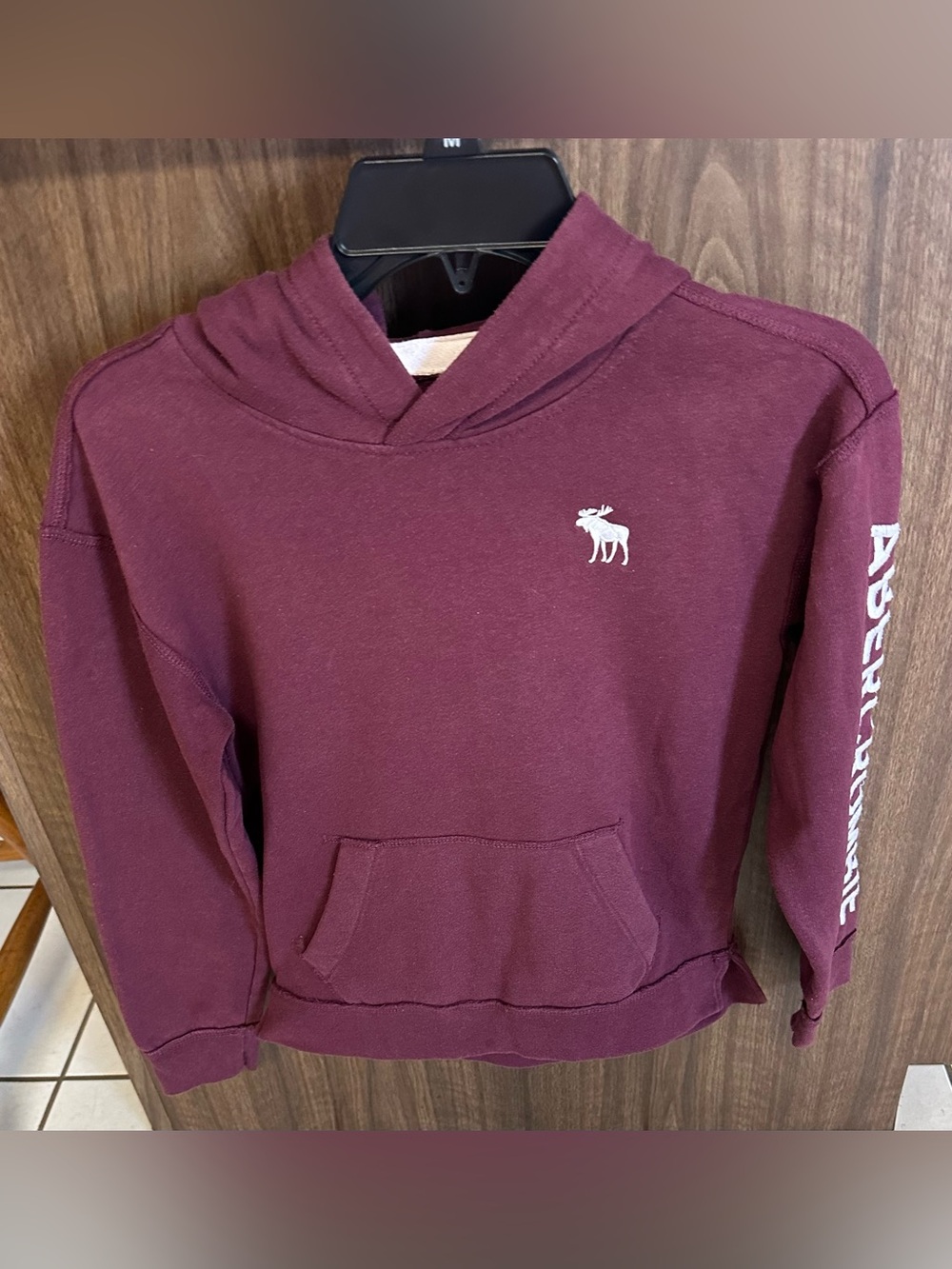 Abercrombie & Fitch Purple Hoodie with Logo
